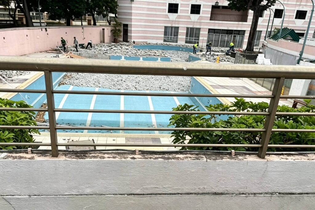 香港又一村維修項目|不鏽鋼及玻璃欄河供貨與安裝工程 香港深水埗又一村維修工程3